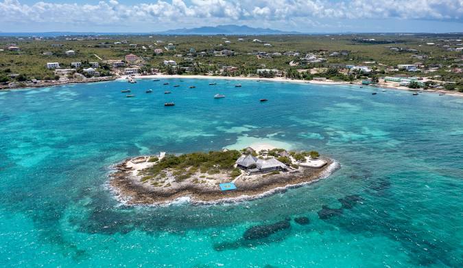 Scilly Cay — Island Harbour, Anguilla, accessible by boat