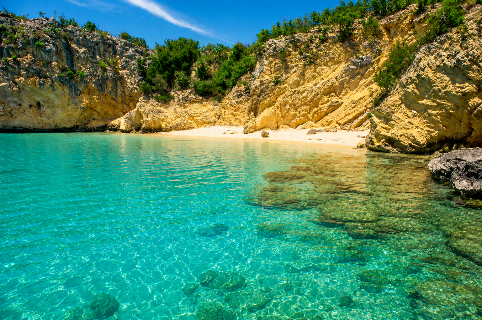 Cove Bay — quiet, wide, uncrowded, Anguilla