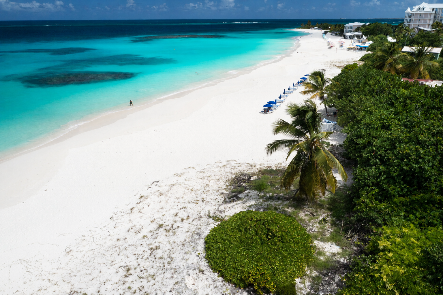 The beaches of Anguilla — Shoal Bay East, turquoise water